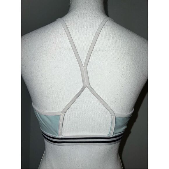 Womens Adidas Bralette Mint Green Workout Top MEDIUM - Picture 6 of 6